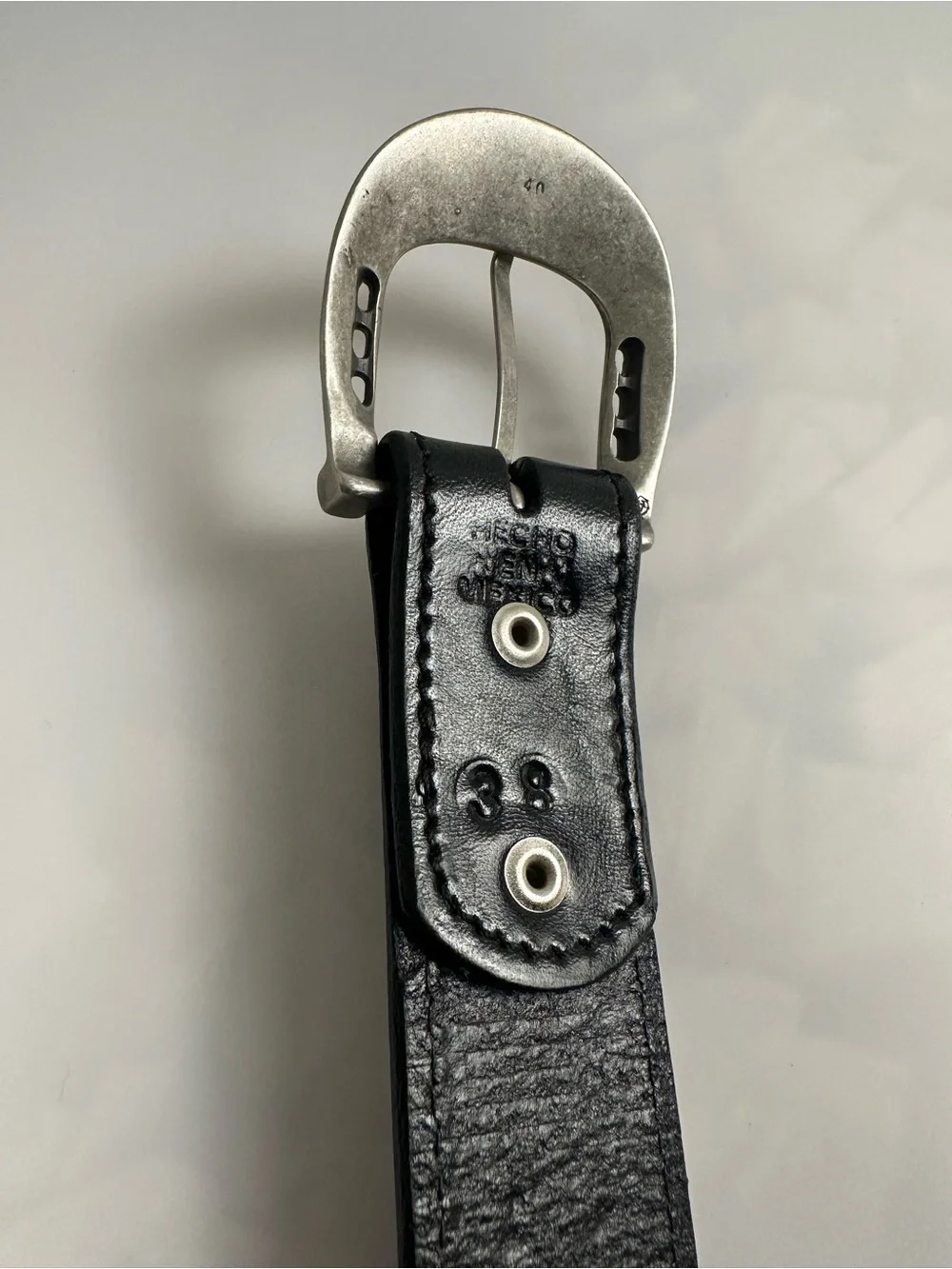 Handcrafted Genuine Leather Western Belt | Size 38 | Made in Mexico